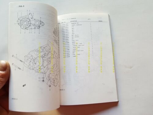 SUZUKI RM 250 K Cross 1988 catalogo ricambi originale Spare …