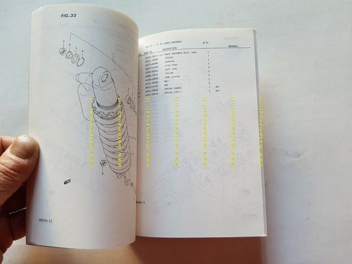 SUZUKI RM 250 K Cross 1988 catalogo ricambi originale Spare …