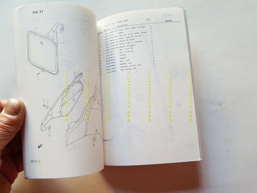 SUZUKI RM 250 K Cross 1988 catalogo ricambi originale Spare …