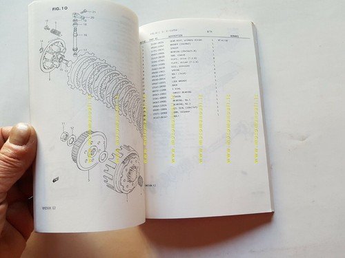 SUZUKI RM 250 K Cross 1988 catalogo ricambi originale Spare …