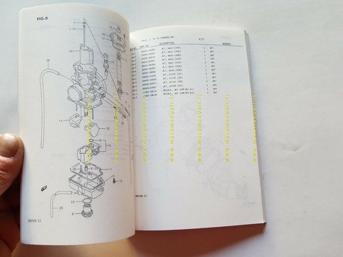 SUZUKI RM 250 K Cross 1988 catalogo ricambi originale Spare …