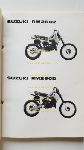 Suzuki RM 250 Z - D Cross 1982-83 catalogo ricambi …