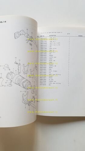Suzuki RM 250 Z - D Cross 1982-83 catalogo ricambi …