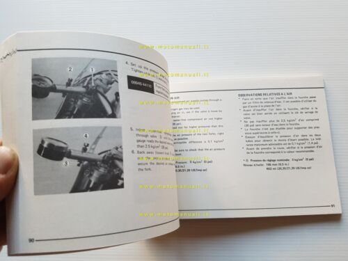 Suzuki RM 465 1981-82 manuale uso manutenzione originale