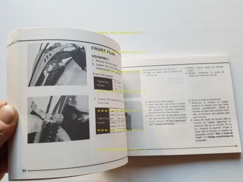 Suzuki RM 465 1981-82 manuale uso manutenzione originale