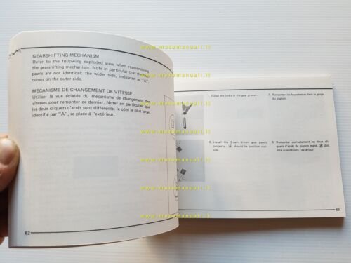 Suzuki RM 465 1981-82 manuale uso manutenzione originale