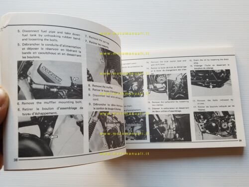 Suzuki RM 465 1981-82 manuale uso manutenzione originale
