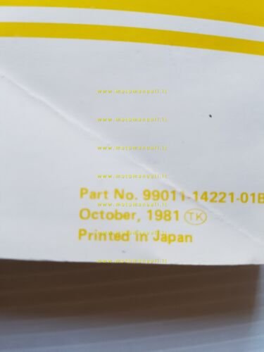 Suzuki RM 465 1981-82 manuale uso manutenzione originale