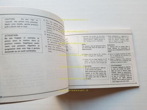 Suzuki RM 465 1981-82 manuale uso manutenzione originale