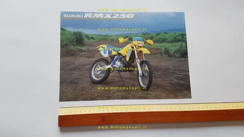 Suzuki RM X 250 1990 depliant originale inglese