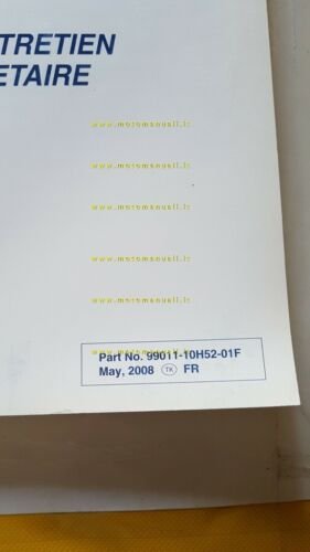 SUZUKI RM Z 250 2008 manuale officina Francese French manuel …