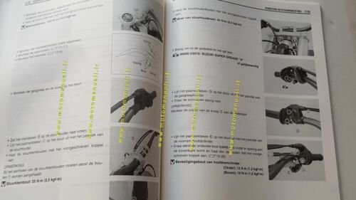 SUZUKI RM Z 250 2008 manuale officina Olandese DUTCH text …