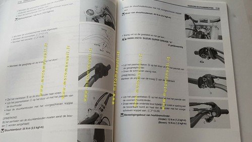 SUZUKI RM Z 250 2008 manuale officina Olandese DUTCH text …