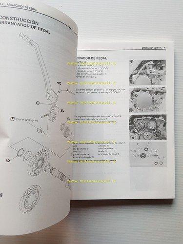 Suzuki RM-Z 250 2008 manuale uso manutenzione officina spagnolo originale