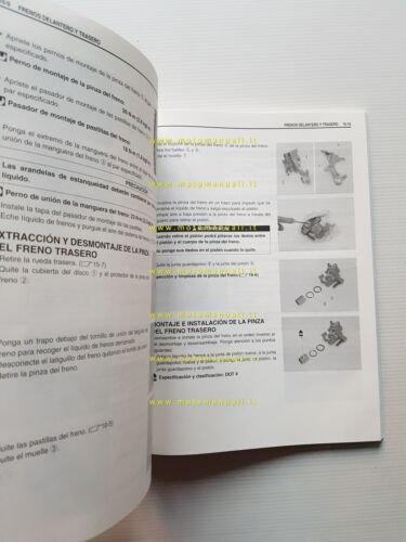 Suzuki RM-Z 250 2008 manuale uso manutenzione officina spagnolo originale