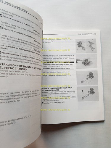 Suzuki RM-Z 250 2008 manuale uso manutenzione officina spagnolo originale