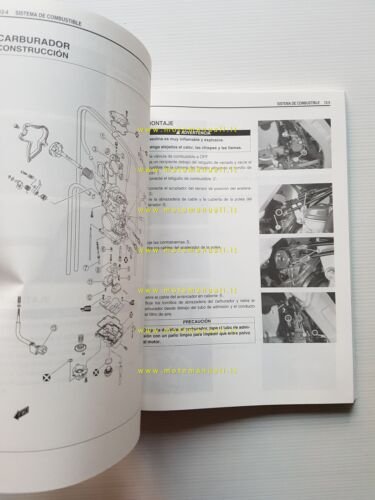 Suzuki RM-Z 250 2008 manuale uso manutenzione officina spagnolo originale