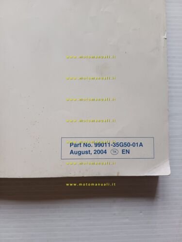 Suzuki RM-Z 450 2004 manuale uso manutenzione officina INGLESE originale