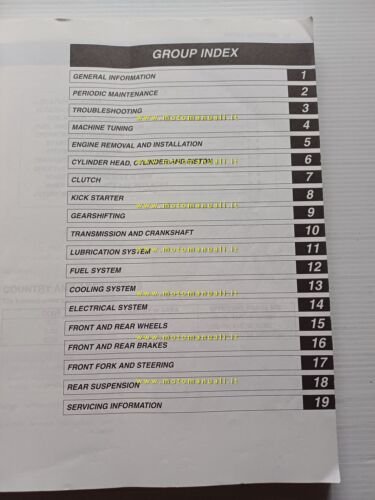 Suzuki RM-Z 450 2004 manuale uso manutenzione officina INGLESE originale