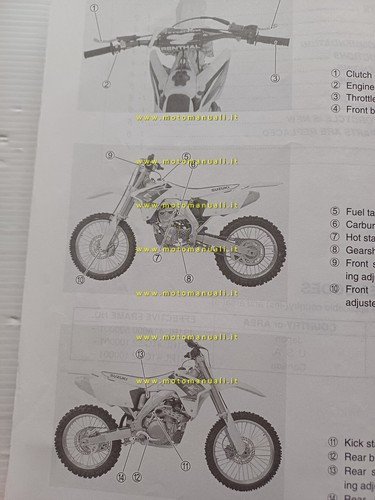 Suzuki RM-Z 450 2004 manuale uso manutenzione officina INGLESE originale