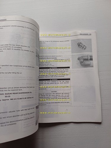 Suzuki RM-Z 450 2004 manuale uso manutenzione officina INGLESE originale