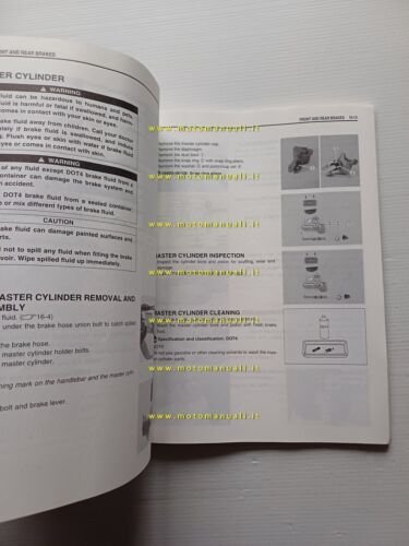 Suzuki RM-Z 450 2004 manuale uso manutenzione officina INGLESE originale