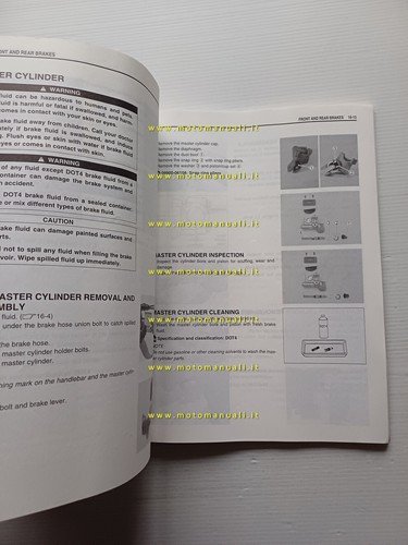 Suzuki RM-Z 450 2004 manuale uso manutenzione officina INGLESE originale