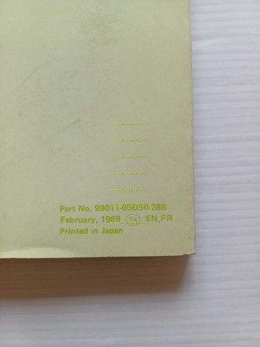 Suzuki RMX 250 Enduro 1989-90 manuale uso manutenzione originale