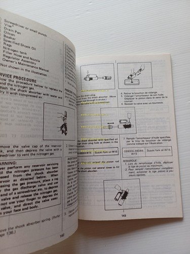 Suzuki RMX 250 Enduro 1989-90 manuale uso manutenzione originale