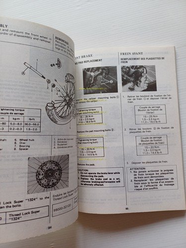 Suzuki RMX 250 Enduro 1989-90 manuale uso manutenzione originale