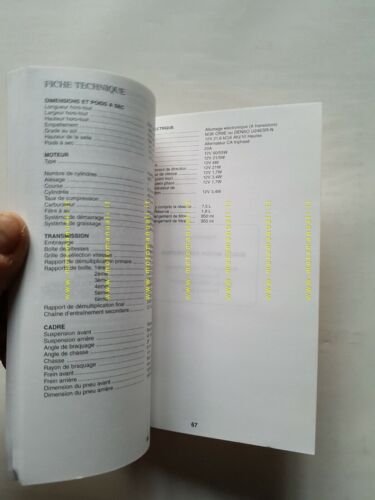 SUZUKI RV 125 2002 manuale uso manutenzione FRANCESE originale