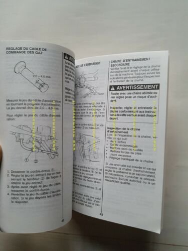 SUZUKI RV 125 2002 manuale uso manutenzione FRANCESE originale
