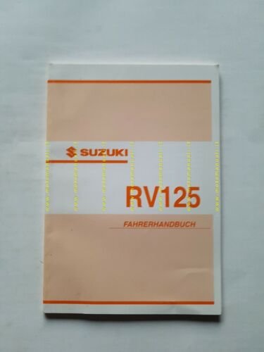 SUZUKI RV 125 2002 manuale uso manutenzione TEDESCO originale