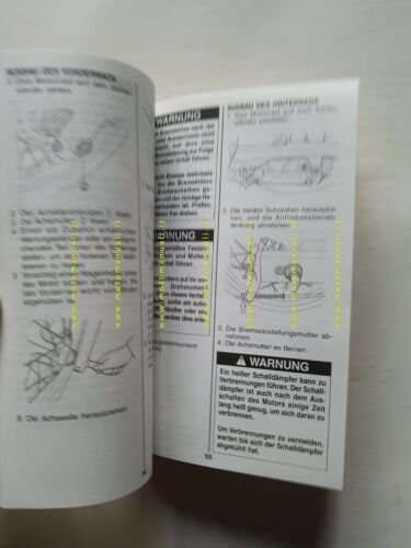 SUZUKI RV 125 2002 manuale uso manutenzione TEDESCO originale