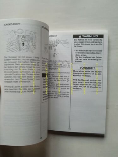 SUZUKI RV 125 2002 manuale uso manutenzione TEDESCO originale