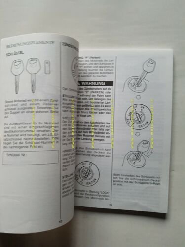 SUZUKI RV 125 2002 manuale uso manutenzione TEDESCO originale