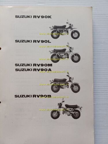 Suzuki RV 90 K-L-M-A-B 1976 catalogo ricambi originale spare parts …