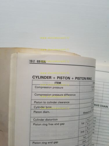 Suzuki Service Data modelli 4 e 2 tempi 1986 manuale …