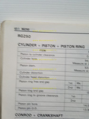 Suzuki Service Data modelli 4 e 2 tempi 1986 manuale …