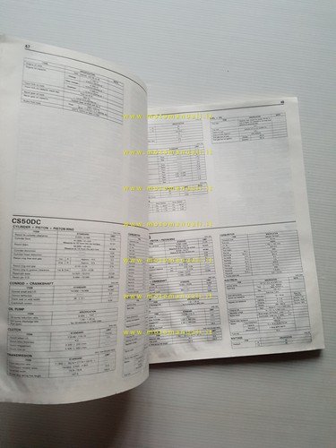 Suzuki Service Data modelli 4 e 2 tempi 1988 manuale …