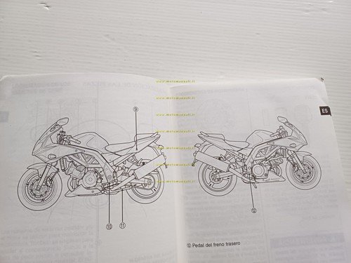 SUZUKI SV 1000 S 2002-03 manuale uso manutenzione libretto italiano …