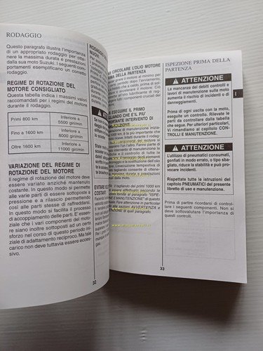 SUZUKI SV 1000 S 2002-03 manuale uso manutenzione libretto italiano …