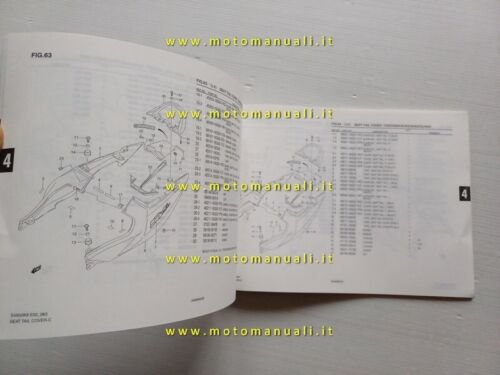 Suzuki SV 650 2007 catalogo ricambi ORIGINALE spare parts catalogue
