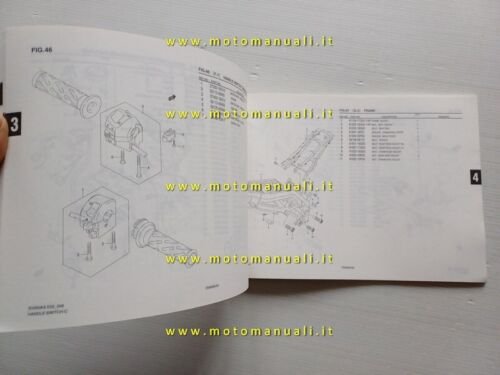 Suzuki SV 650 2007 catalogo ricambi ORIGINALE spare parts catalogue