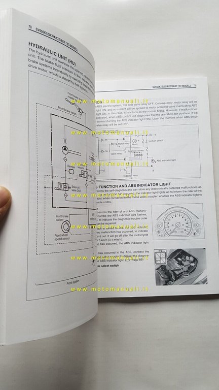 Suzuki SV 650-S-A-SA AGGIORNAMENTO 2007 manuale officina INGLESE originale