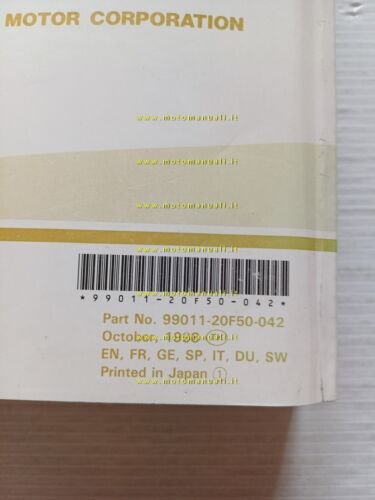 Suzuki SV 650-SV 650 S 1998 manuale uso manutenzione libretto …