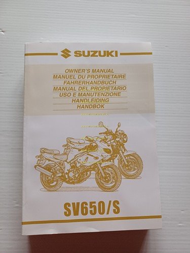 Suzuki SV 650-SV 650 S 1999 manuale uso manutenzione libretto …