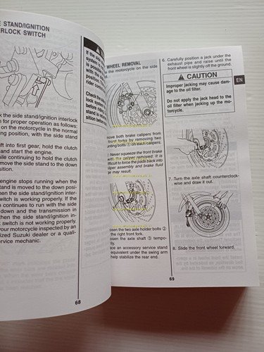 Suzuki SV 650-SV 650 S 1999 manuale uso manutenzione libretto …