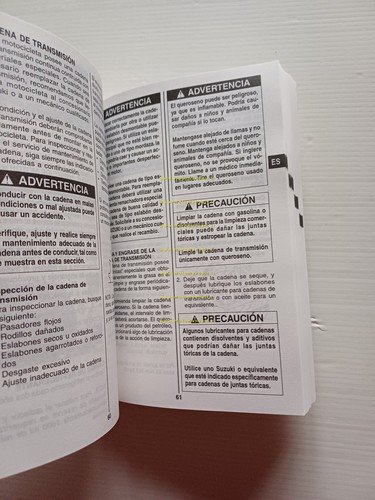 Suzuki SV 650-SV 650 S 1999 manuale uso manutenzione libretto …