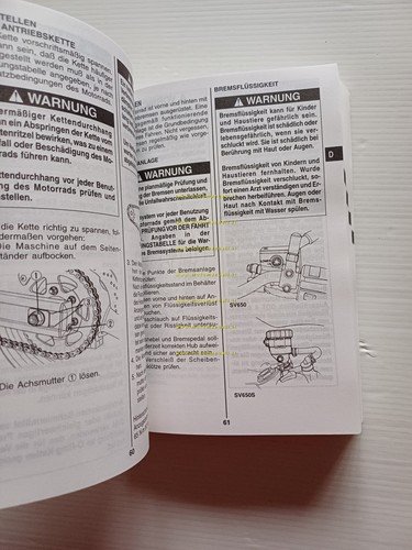 Suzuki SV 650-SV 650 S 1999 manuale uso manutenzione libretto …